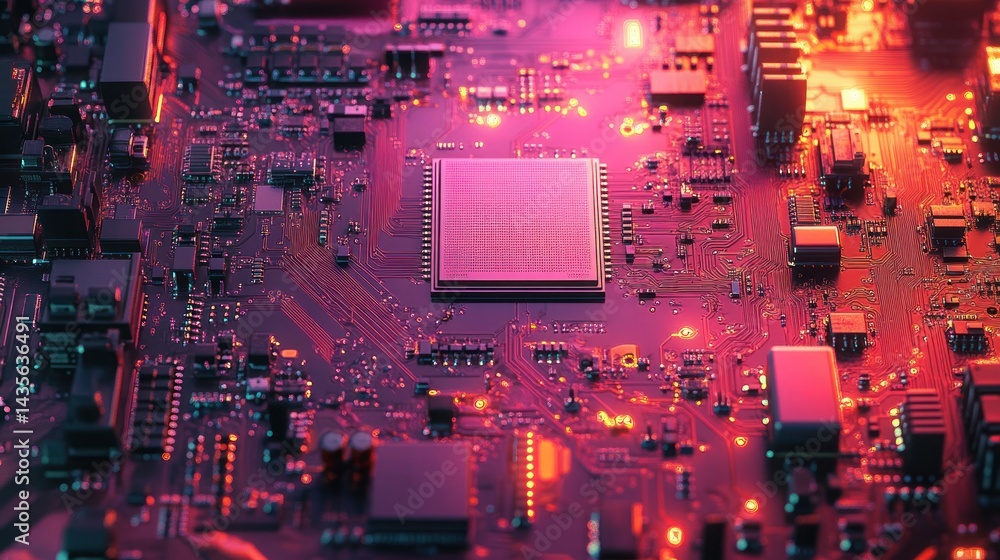 Poster circuit board with processor
