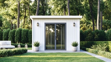 Backyard studio shed design ideas modern prefab garden office space for remote work and relaxation area