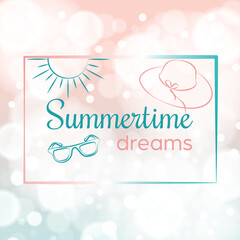 blurred background summertime dreams