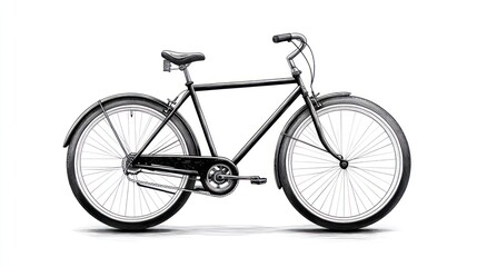 Fototapeta premium Classic black bicycle