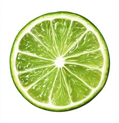 Lime slice, vibrant green (2)
