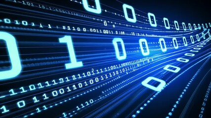 digital composite of binary code with binary code - Powered by Adobe