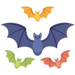 Fototapeta premium Cute Bat Flying Design