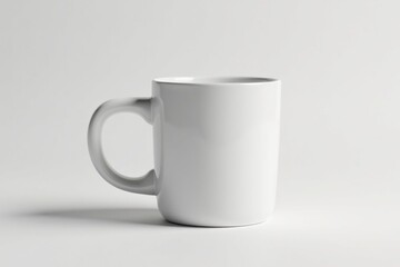 Fototapeta premium Large oversized coffee mug, empty, bright white , container, tableware