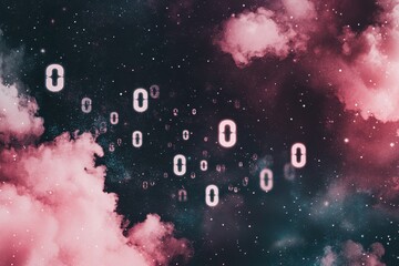 Abstract digital cloudscapes