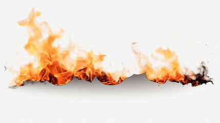 Burning Paper Edge Fire Flames Abstract Background