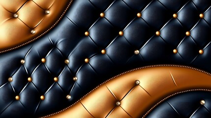 Luxury Leather Texture with Gold, and Black.