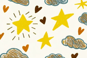 retro a Doodle background and ornament