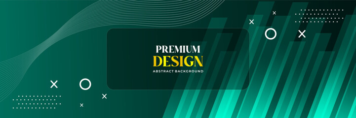 Abstract Bright Blue Green Gradient Background And Minimal White Accents, Perfect For Modern Digital Designs