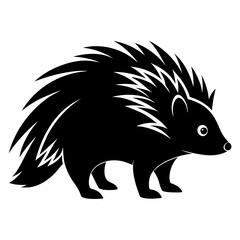 Porcupine Silhouette Logo