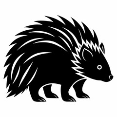 Porcupine Silhouette Logo