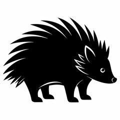Porcupine Silhouette Logo