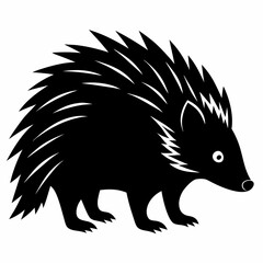 Porcupine Silhouette Logo