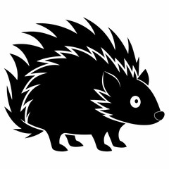 Porcupine Silhouette Logo