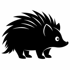 Porcupine Silhouette Logo