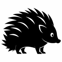 Porcupine Silhouette Logo