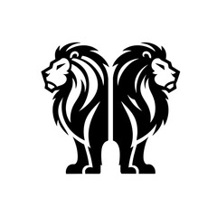 Asiatic Lion Logo Symbol Icon 