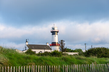 Inishowen Head Lighthouse nahe Stroove Beach, Irland
