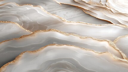 Gold Veined White Marble Texture. (5)
