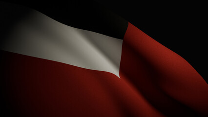 Realistic 3D Waving Georgia Flag (1990-2004) render