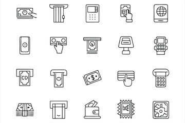 ATM icon set