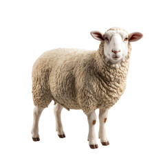 sheep and lamb,Realistic brown sheep standing proudly with curved horns, isolated on transparent background, styled for Eid ul-Adha, ideal for greeting cards, posters, and digital artwork.