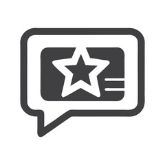 message or email with star icon