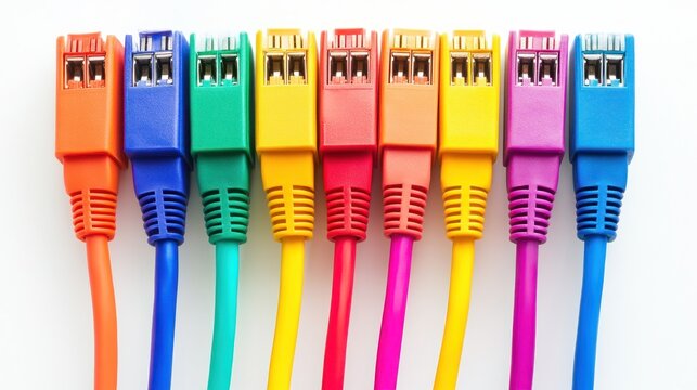 Colorful network cables