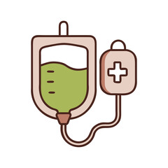 Fototapeta premium colorful medical drip icon