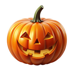 halloween pumpkin isolated on white