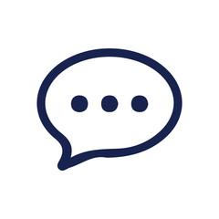 Text Message icon set in line style.. Social media message sign. Vector illustration Eps 10