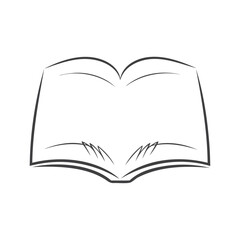 open book vector illustration