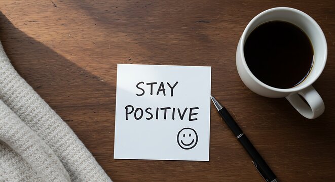 Stay Positive: A Simple Reminder for a Brighter Day