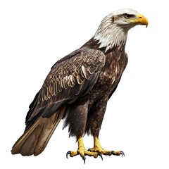 Obraz premium Photo of Epidexipteryx full body Eagle Isolated on white background