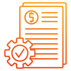 financial controls icon element for design