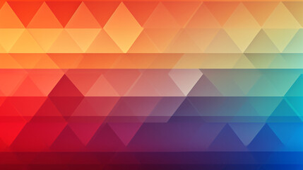 Gradient color with a big triangle, rainbow blue, red, yellow geometric shapes and lines for presentation.

