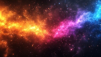 Fototapeta premium Cosmic nebulae, vibrant colors, deep space