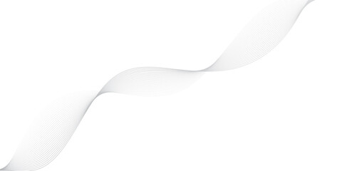 abstract Grey wave line background on white background.	