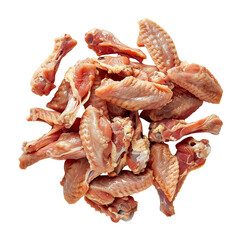 raw chicken wings PNG isolated on transparent background