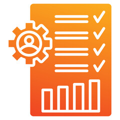 internal auditing icon element for design