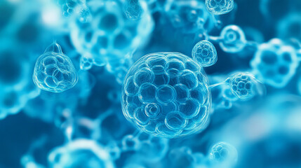 Network background abstract animation graphic or blue molecules