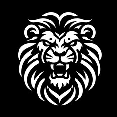 Obraz premium Asiatic Lion Logo Symbol Icon 