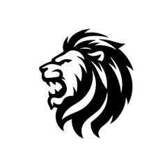 Obraz premium Asiatic Lion Logo Symbol Icon 