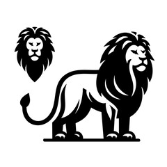 Asiatic Lion Logo Symbol Icon 