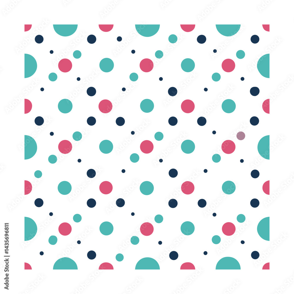 Poster geometric dot and line pattern with evenly spaced elements