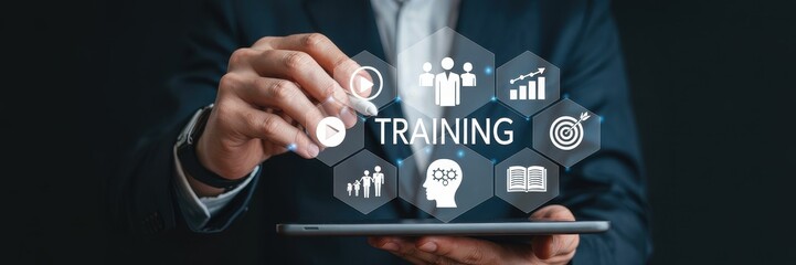 Interactive digital presentation of employee training