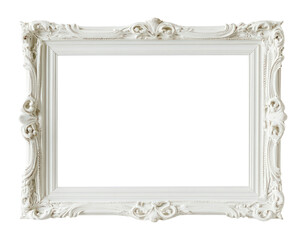 PNG Rectangle vintage picture framed white decorative elegant.