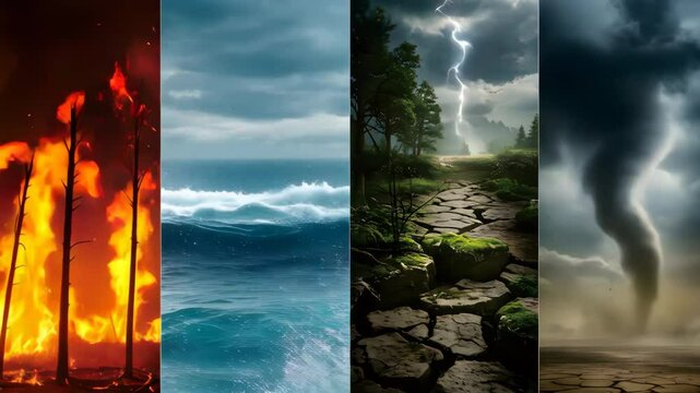 Dynamic Four Elements &ndash; Fire, Water, Earth, Air