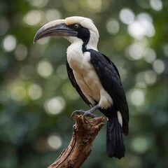 Obraz premium black billed hornbill