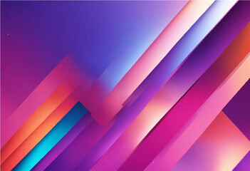 Blue violet purple red orange coral abstract background. Geometric shape. Diagonal line stripe angle. Color gradient. Modern futuristic. Colorful bright light metallic. Minimal. Design